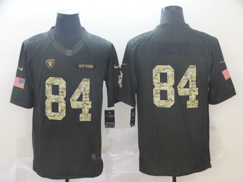 Men's Las Vegas Raiders #84 Antonio Brown Black Jersey